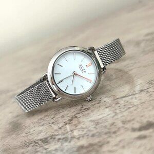 KEEP Collective Silver Mesh Bracelet and TimeKey Watch Set